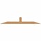 Ekena Millwork Portland Smooth Timber Gable Bracket, Western Red Cedar, 96"W x 16"H x 1 1/2"D x 5 1/2"F, 4/12 Pitch GBW096X16X0206POR00SWR - alternate 1